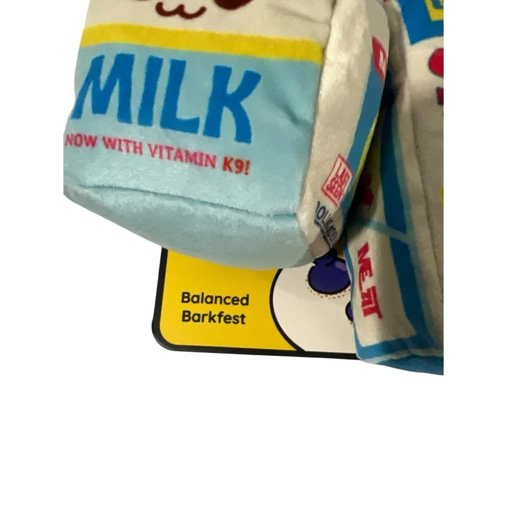 Bark Box Barkfest in Bed Balanced Breakfast Shredded Meat & Milk Multi-Toy XS/S